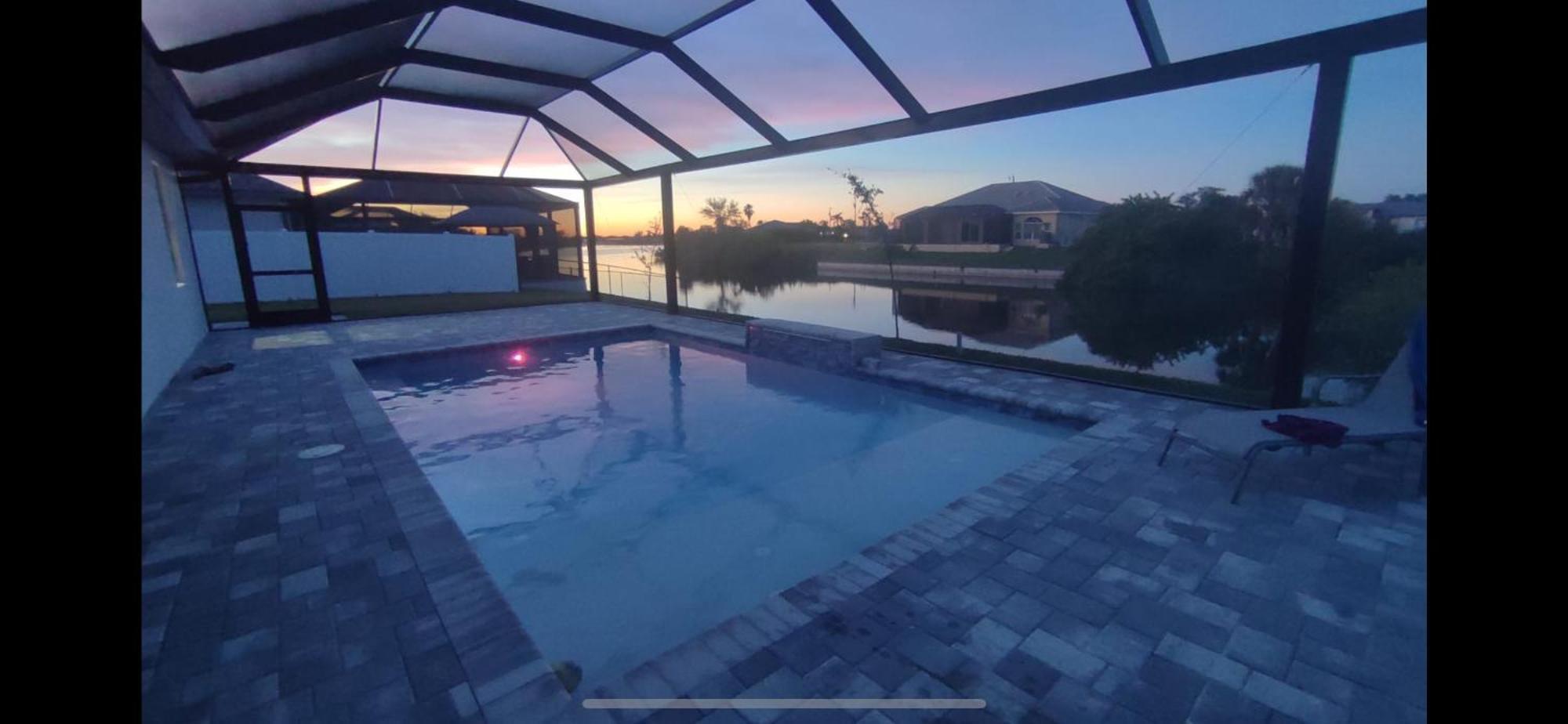 Newly Built Villa Ballerina With Heated Pool And Incredible View Into Beautiful Arrowheadcanal Cape Coral Esterno foto